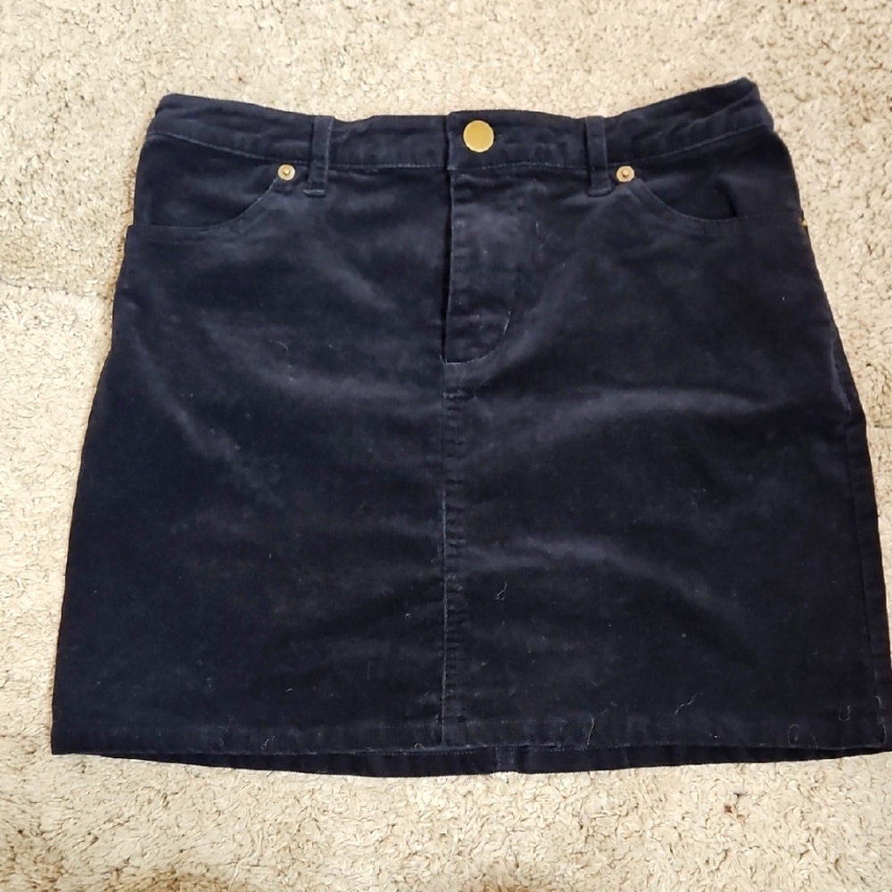 Forever 21 Black Mini Corduroy Skirt Size Small - Picture 3 of 5